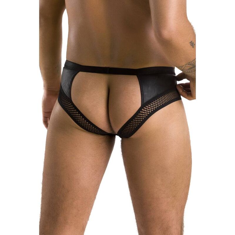 PASSION MEN 030 Slip Ouvert Tom Noir S/M — vue arrière