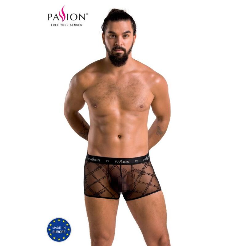 PASSION MEN 032 SHORT JAMES NOIR S/M - Aura Intime