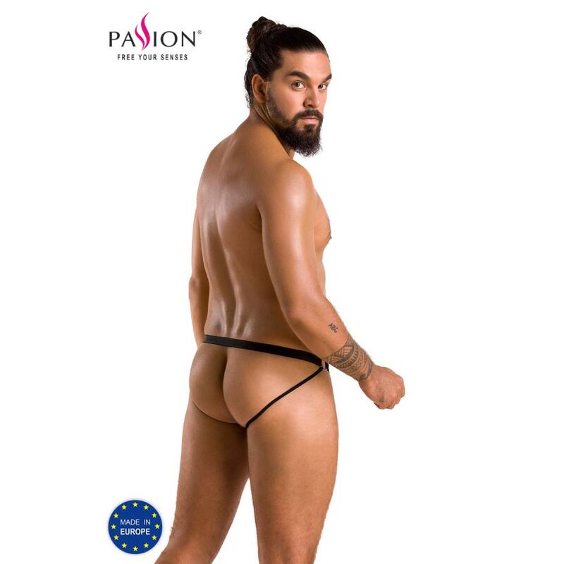 PASSION MEN 034 Slip Open Luke Noir S/M — vue détaillée