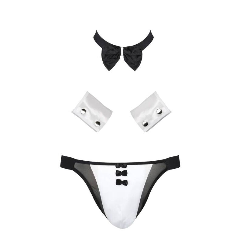 PASSION MEN 036 SLIP ALFROJO NOIR S/M — accessoires inclus