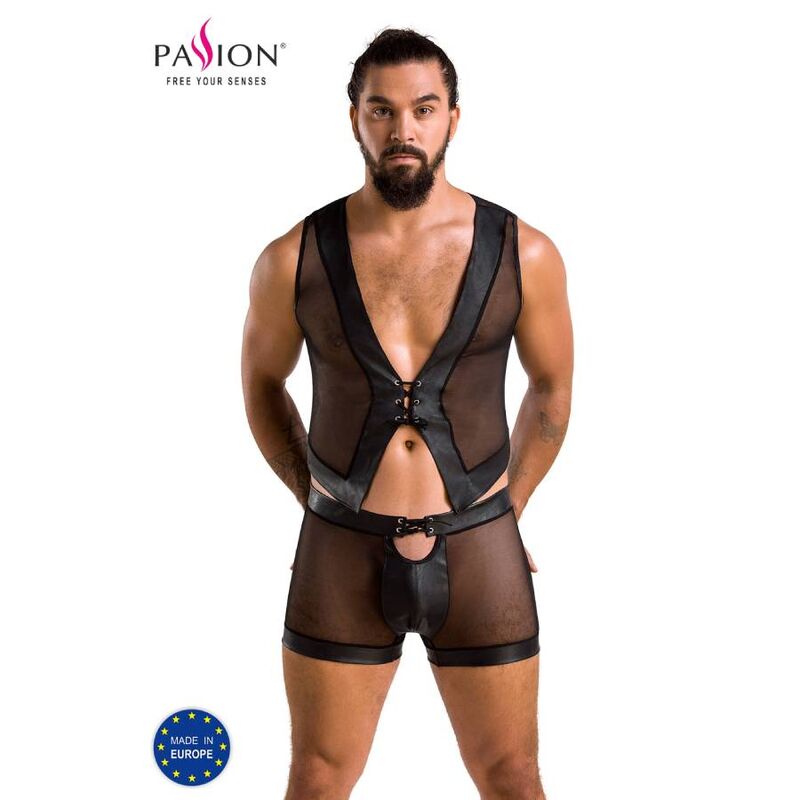 PASSION MEN 053 Ensemble William Noir S/M - Aura Intime