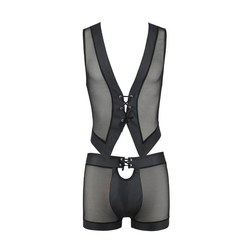 PASSION MEN 053 Ensemble William Noir L/Xl — accessoires inclus