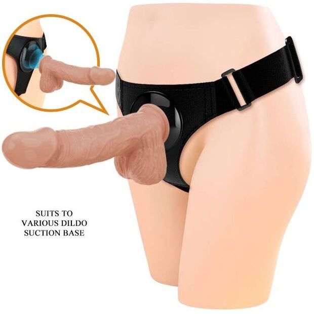PRETTY LOVE - Slip Harnais Harnais Universel Avec Gode Jerry 21,8 Cm Naturel