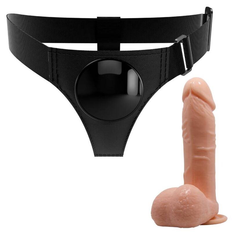 PRETTY LOVE HARNAIS SLIPS HARNAIS UNIVERSEL GODE TOM 20 CM NATUREL — vue alternative