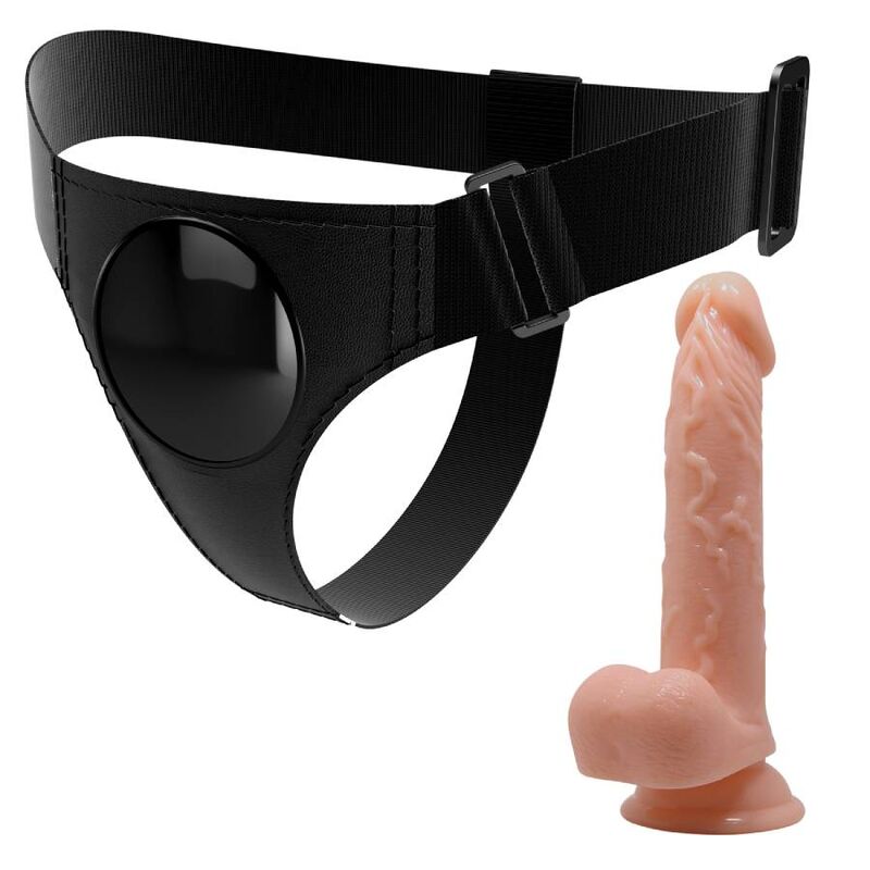 PRETTY LOVE SLIP HARNAIS HARNAIS UNIVERSEL GODE KEVIN 19 CM NATUREL — vue arrière
