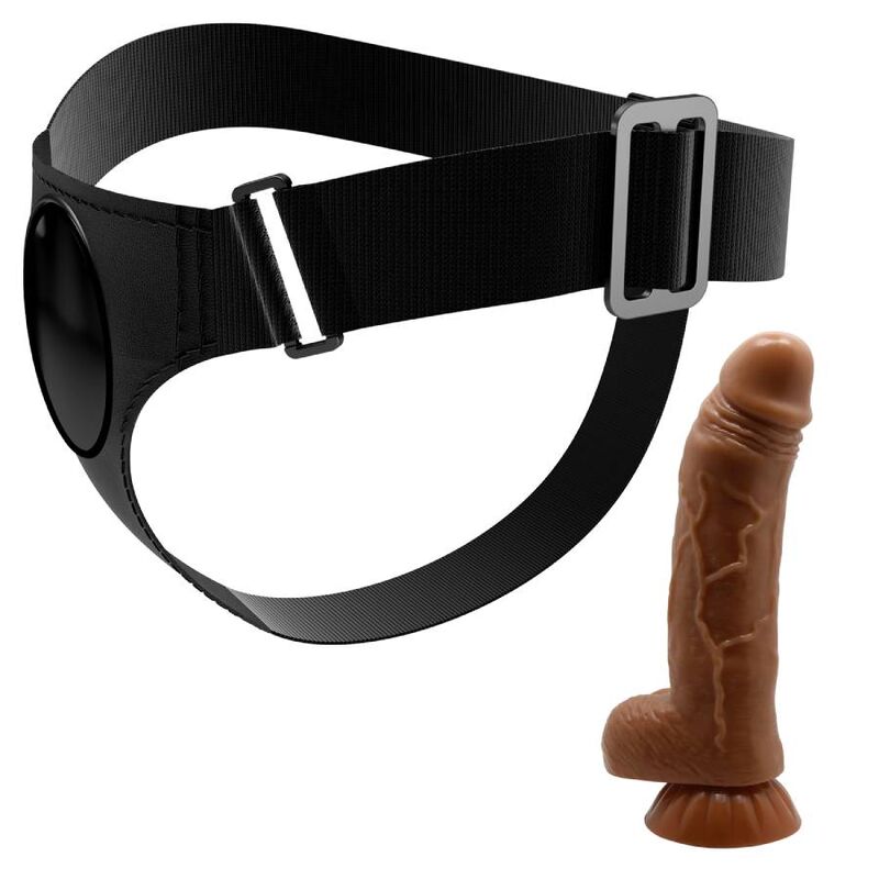 PRETTY LOVE SLIP HARNAIS HARNAIS UNIVERSEL GODE MICHEAL 20 CM NOIR — accessoires inclus