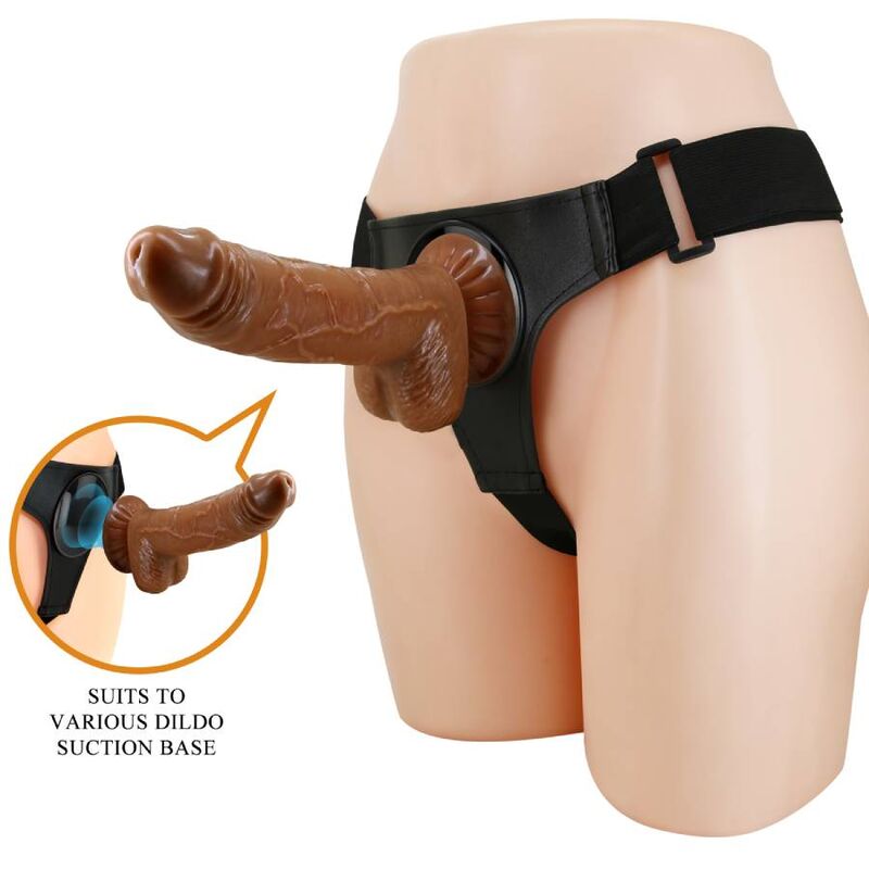 PRETTY LOVE SLIP HARNAIS HARNAIS UNIVERSEL GODE MICHEAL 20 CM NOIR — vue détaillée