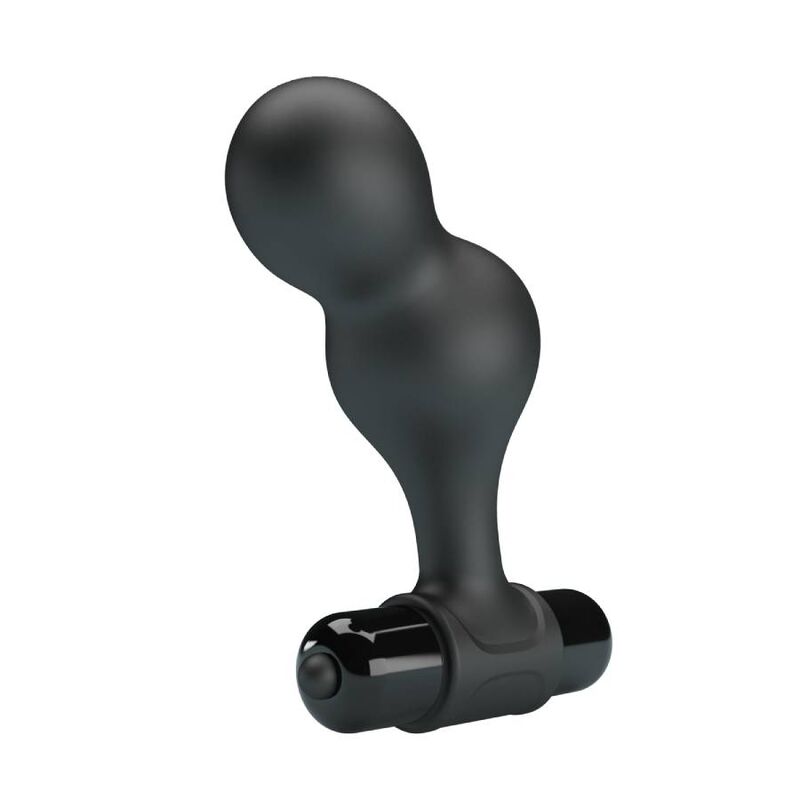 MR PLAY Plug Anal Vibrateur Silicone Noir — vue arrière