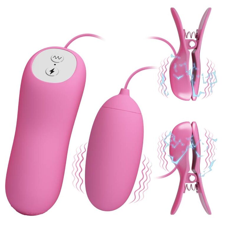 PRETTY LOVE Pince Épiler Vibration Électrochoc Rose — vue détaillée