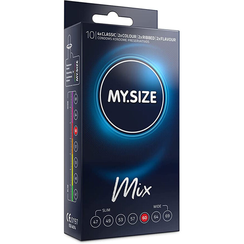 MY SIZE MIX Mix Préservatifs 60 Mm 10 Unités - Aura Intime