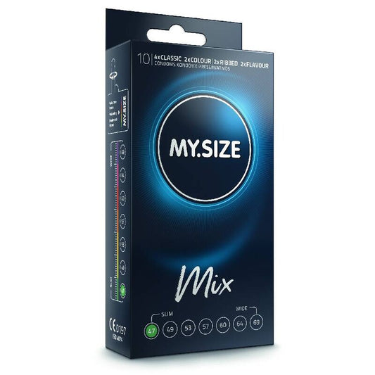 MY SIZE MIX Mix Préservatifs 47 Mm 10 Unités - Aura Intime