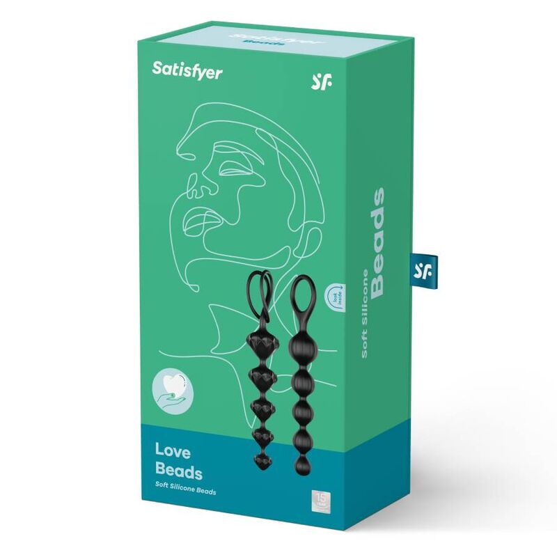 SATISFYER BEADS Love Beads Noir — accessoires inclus