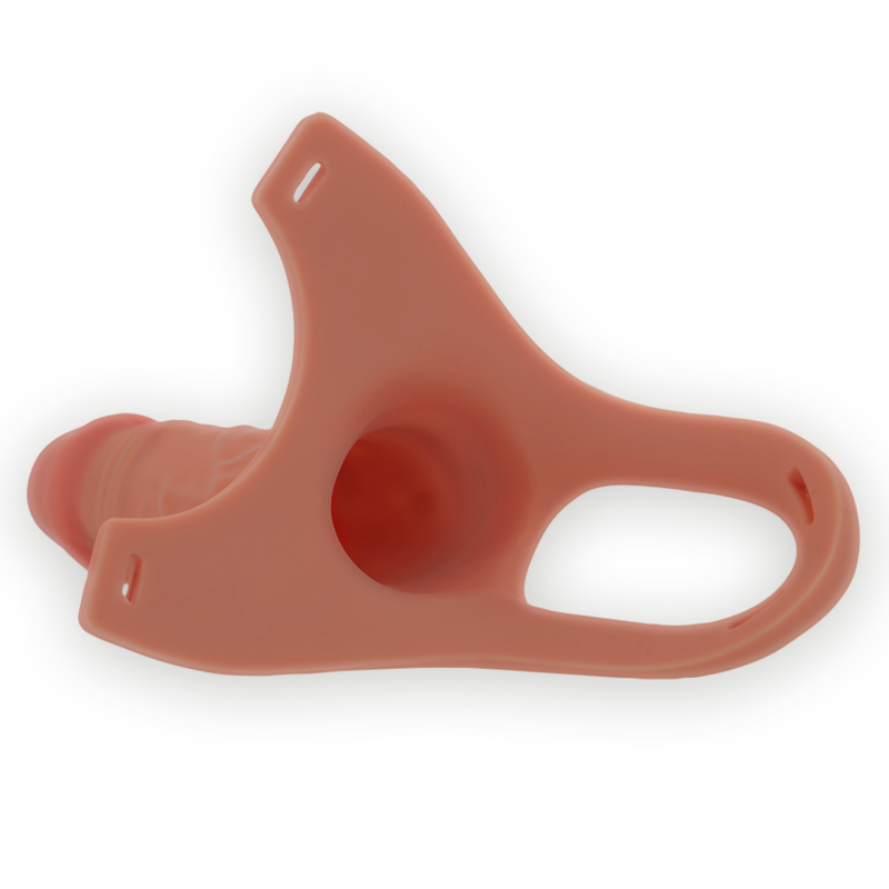 INTENSE - Hollow Harness With Silicone Dildo 16 x 3.5 cm
