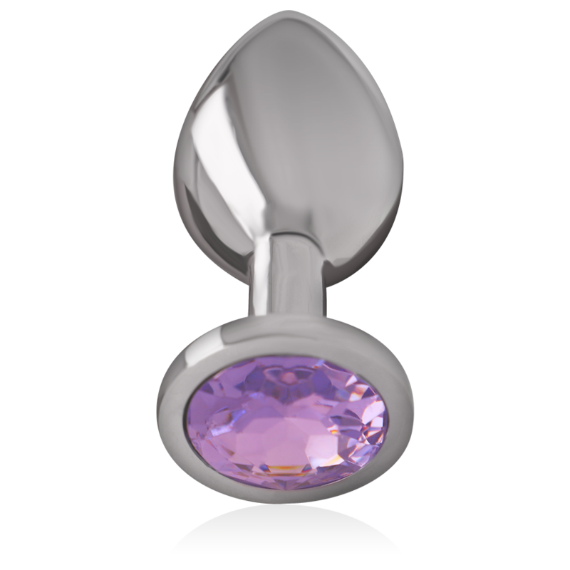 INTENSE ANAL TOYS Plug Anal Métal Aluminium Cristal Violet Taille S — vue détaillée