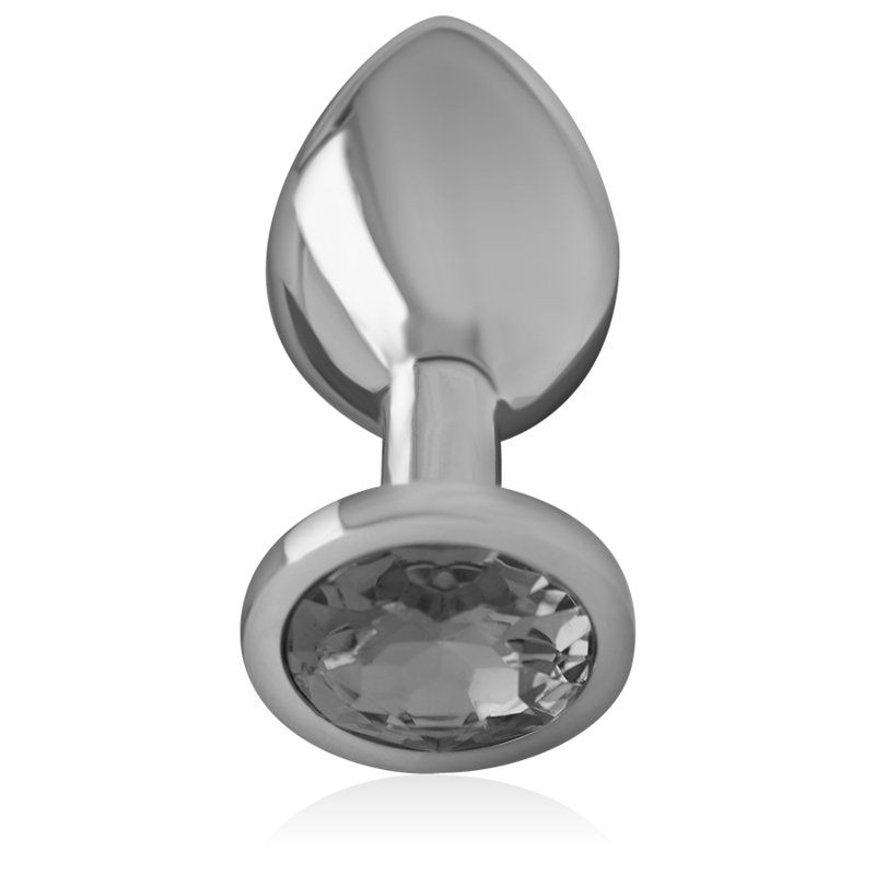 INTENSE ANAL TOYS Plug Anal Métal Aluminium Verre Noir Taille L — vue détaillée