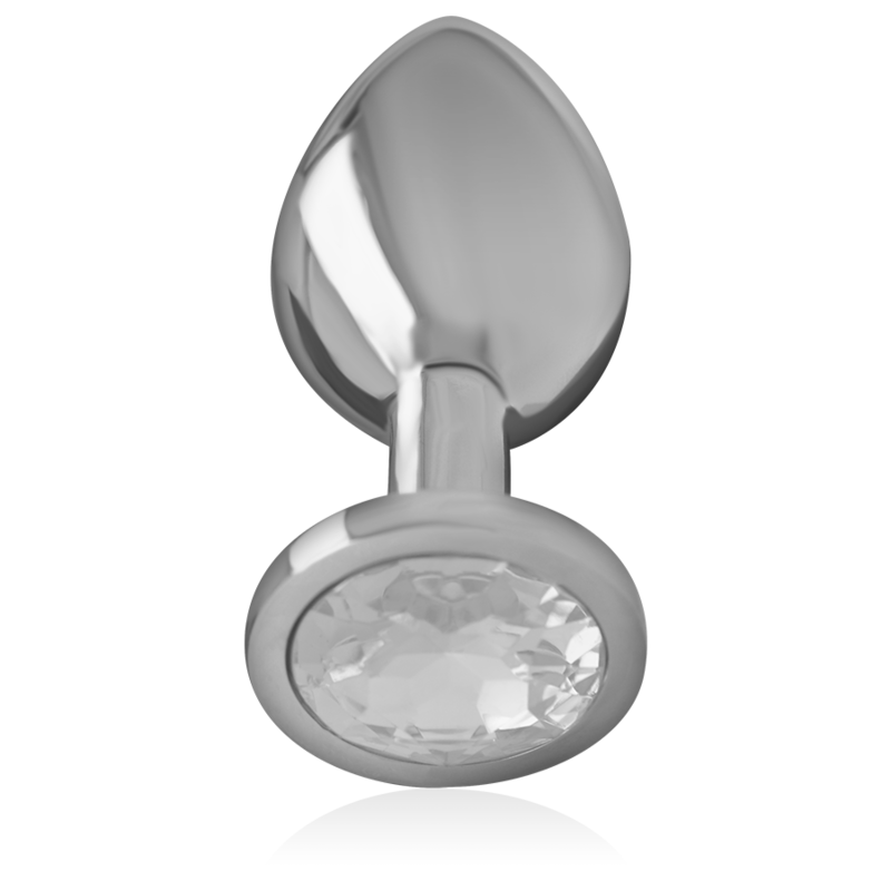 INTENSE ANAL TOYS Plug Anal Métal Aluminium Cristal Dargent Taille L — vue détaillée