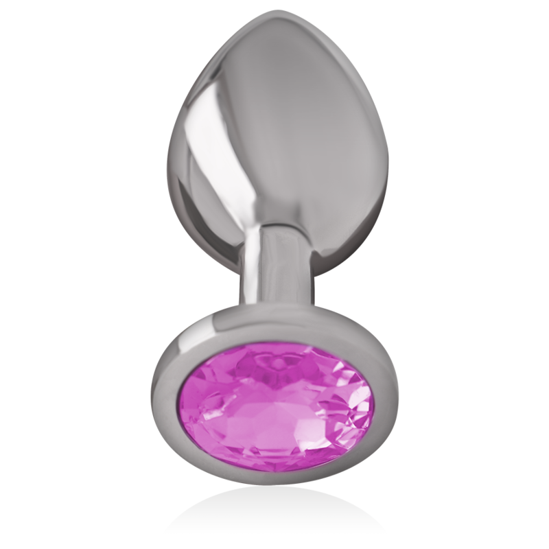 INTENSE ANAL TOYS Plug Anal Métal Aluminium Cristal Rose Taille S — vue détaillée