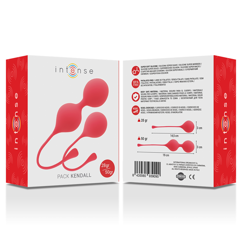INTENSE HEALTH KEGEL Pack Balles Kegel Kendall Rouge — vue détaillée