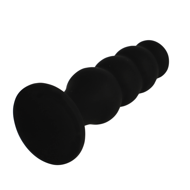 BLACK&SILVER Plug Anal Silicone Scott Premium Noir — vue arrière