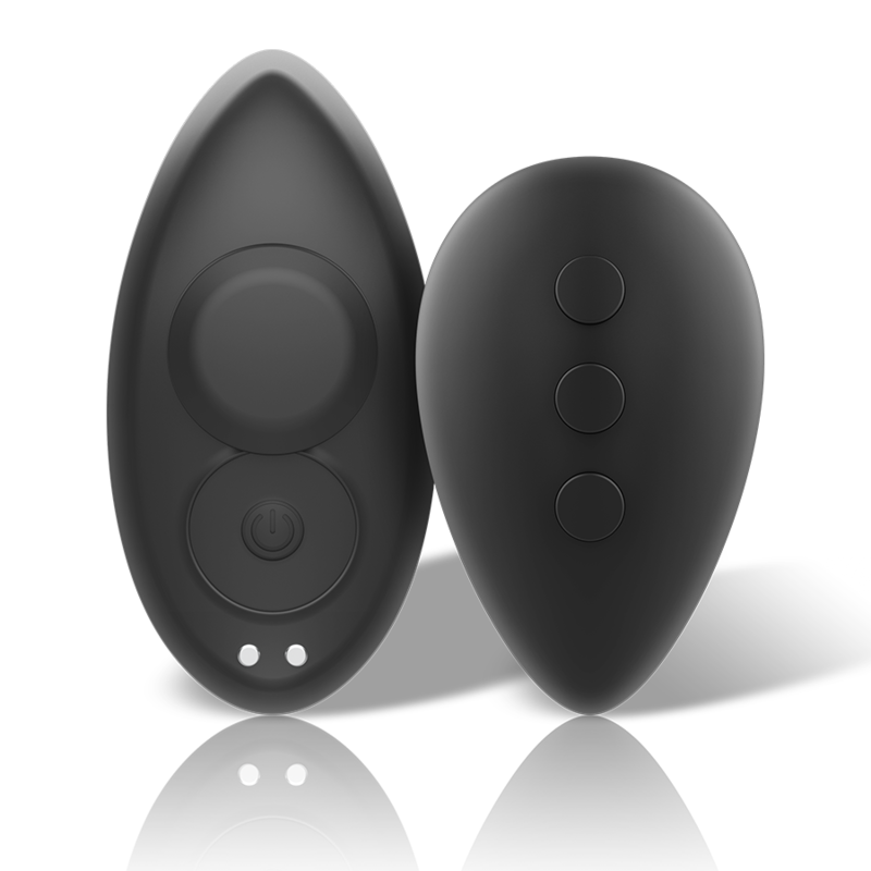 BLACK&SILVER - Preston Rechargeable Black Silicone Vibrating Panties