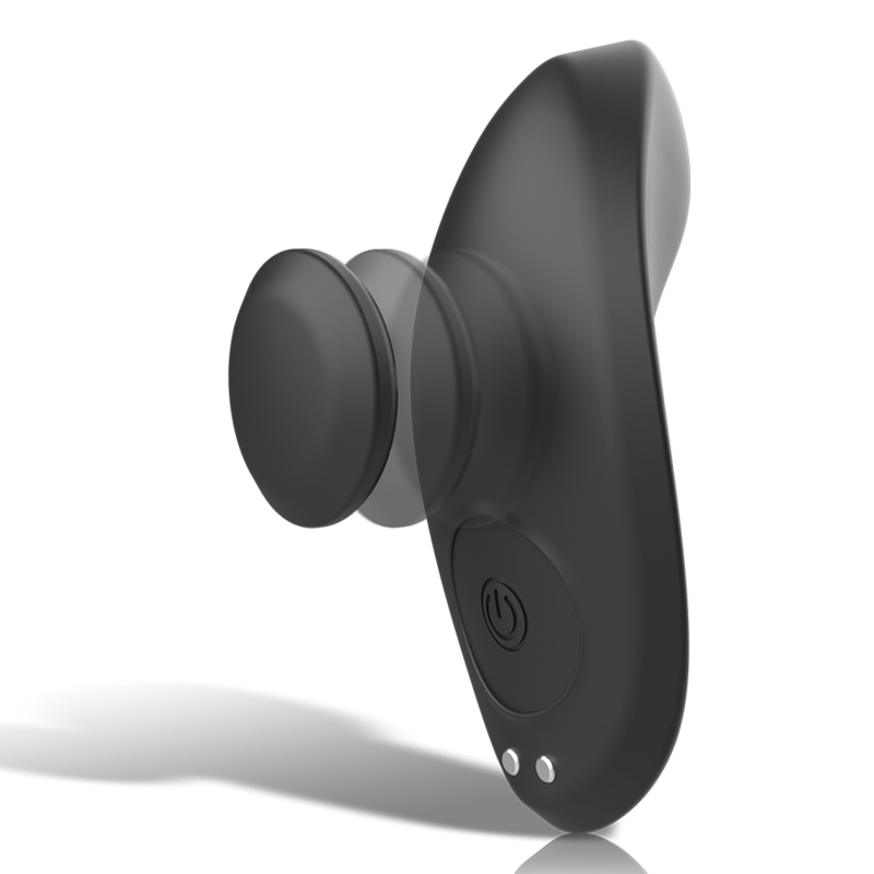 BLACK&SILVER - Preston Rechargeable Black Silicone Vibrating Panties
