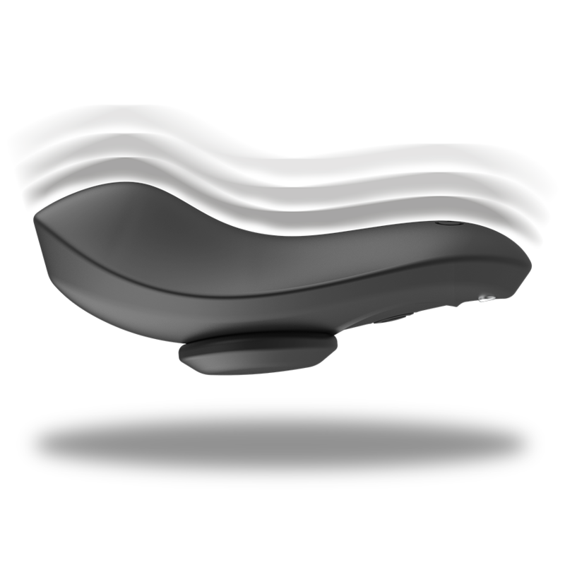 BLACK&SILVER - Preston Rechargeable Black Silicone Vibrating Panties
