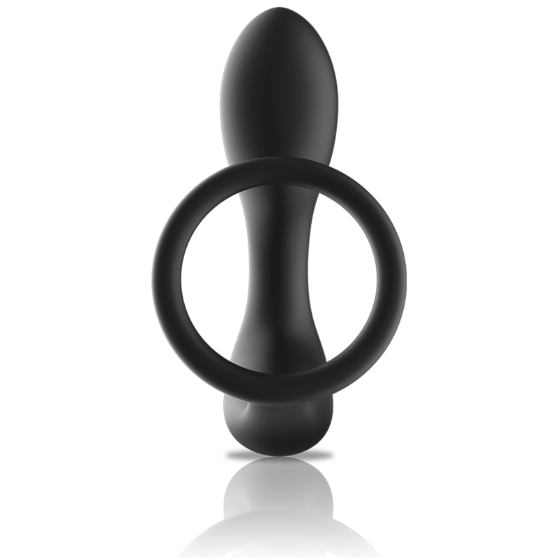 BLACK&SILVER MASSEUR ANAL TÉLÉCOMMANDE RECHARGEABLE SILICONE NOIR — vue alternative