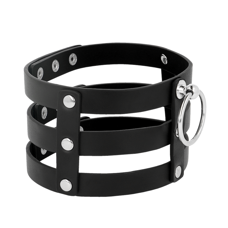 COQUETTE ACCESSORIES Ras Cou Cuir Végan Style Fétiche — vue alternative