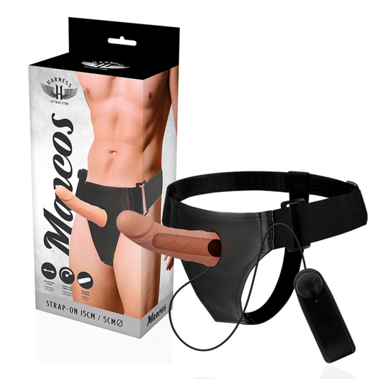 HARNESS ATTRACTION RNES CADRES CREUX VIBRATEUR 15 CM -O- 5 CM - Aura Intime