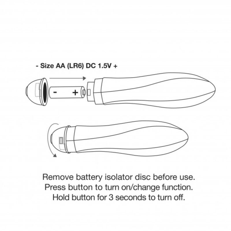 ROCKS-OFF Vibrateur Twister 10 Modes — accessoires inclus
