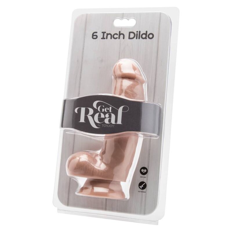 GET REAL - Gode 12 Cm Avec Billes En Peau