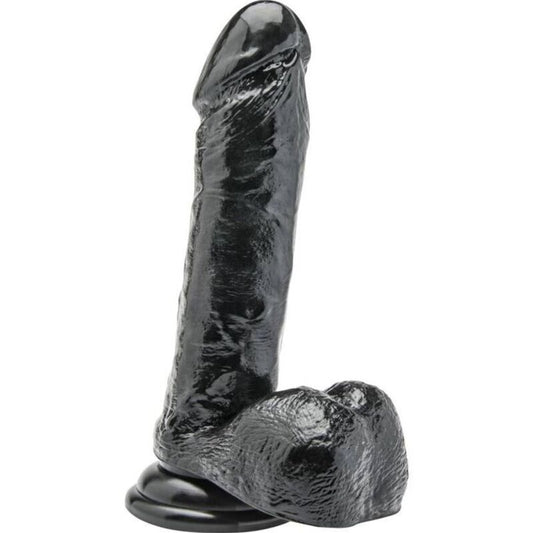 GET REAL GODE 18 CM BOULES NOIR - Aura Intime
