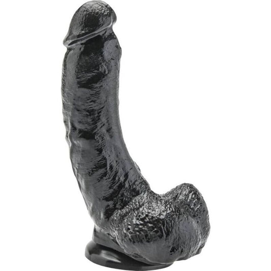 GET REAL GODE 20,5 CM BOULES NOIRES - Aura Intime