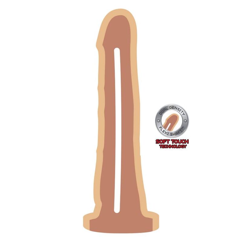 GET REAL PEAU DOUBLE DENSITÉ DONG 19 CM — vue détaillée