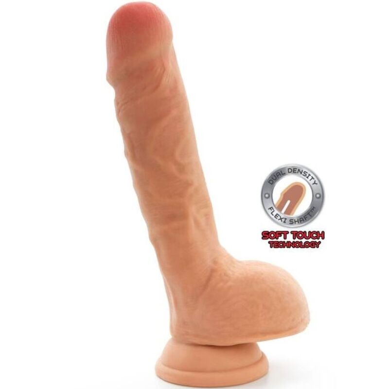 GET REAL GODE DOUBLE DENSITÉ 18 CM BALLES PEAU - Aura Intime