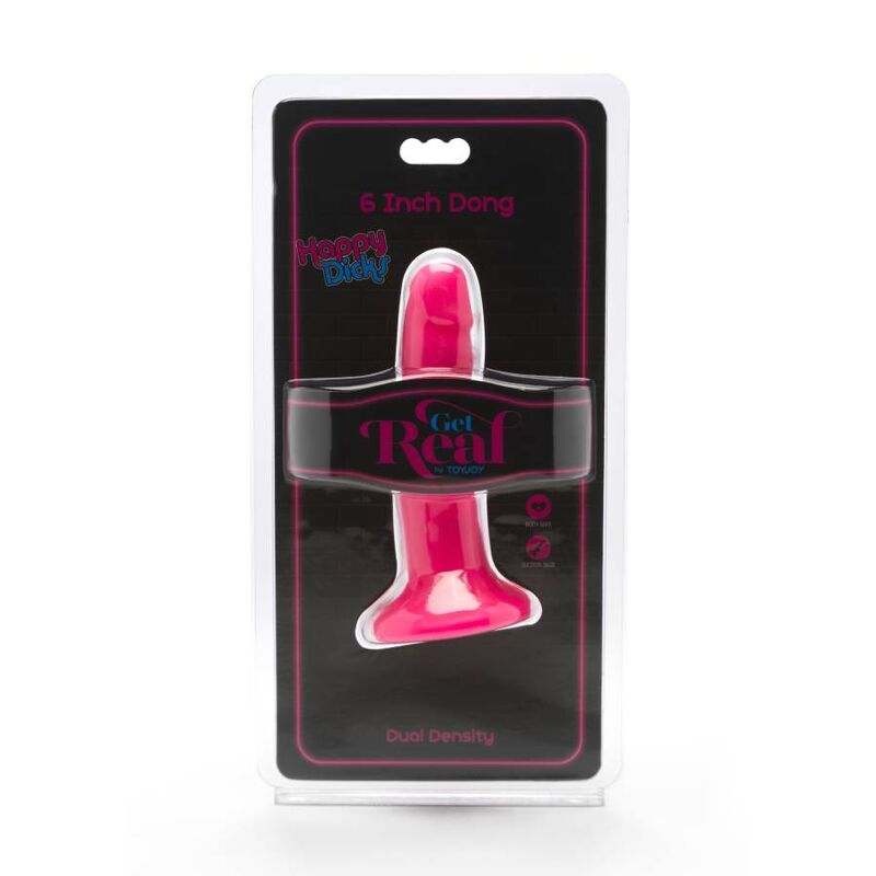 GET REAL - Happy Dicks Dong 12 Cm Rose