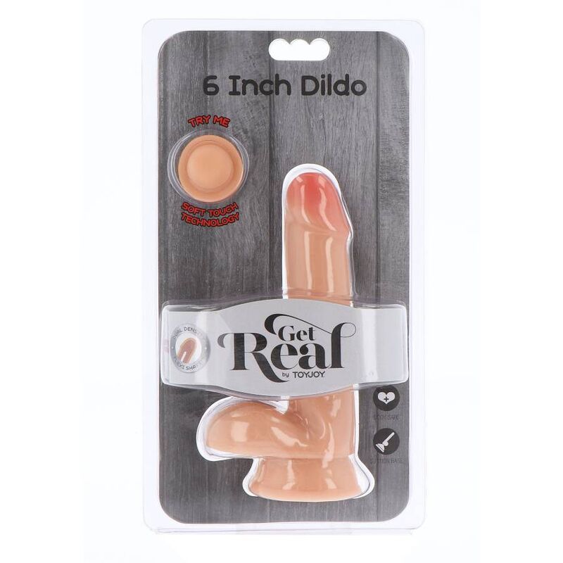 GET REAL GODE DOUBLE DENSITÉ 17 CM BALLES PEAU — vue détaillée