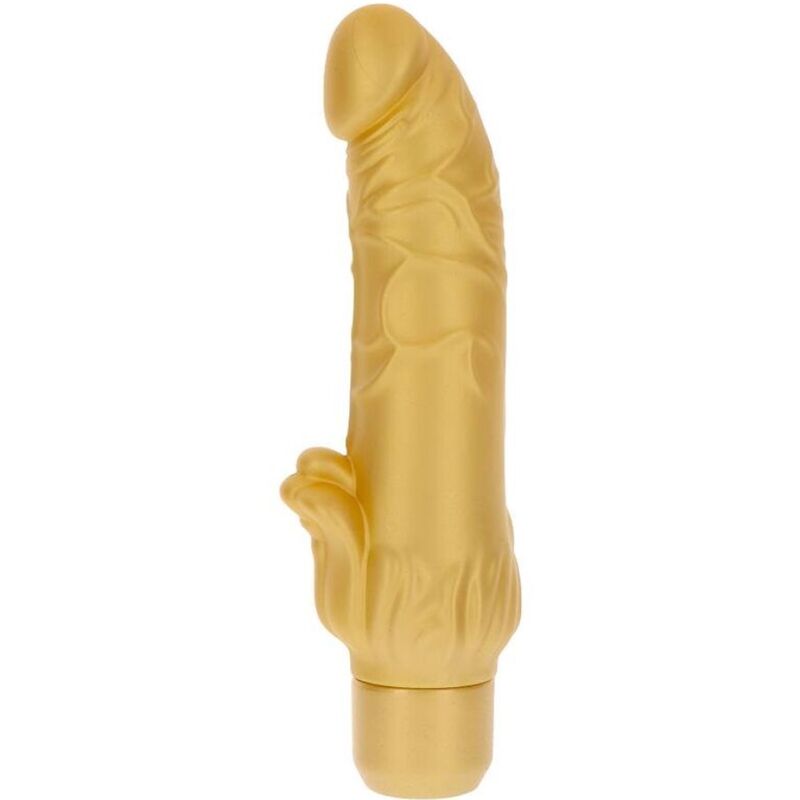 GET REAL GOLD DICKER STIM VIBRATEUR OR - Aura Intime