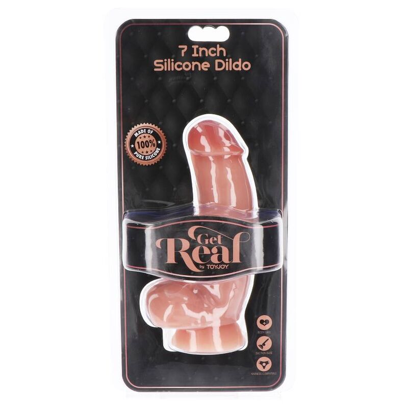 GET REAL GODE SILICONE 18 CM BALLES PEAU — vue arrière