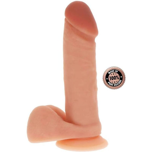 GET REAL - Gode En Silicone 20,5 Cm Avec Balles Peau