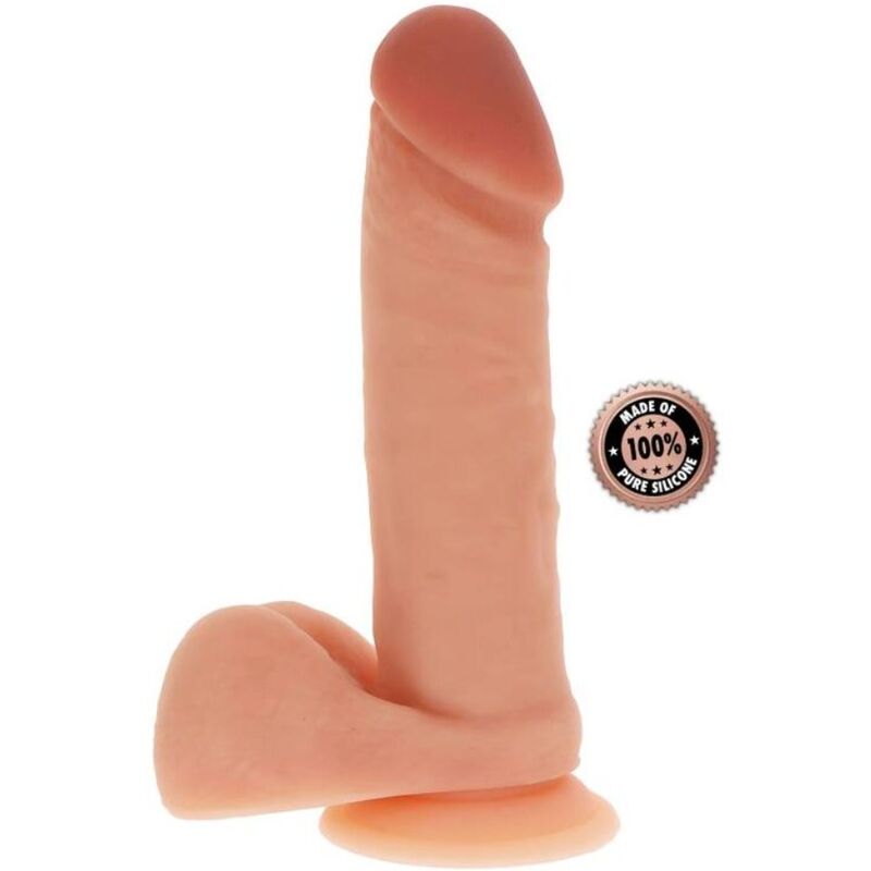 GET REAL GODE SILICONE 20,5 CM BALLES PEAU - Aura Intime