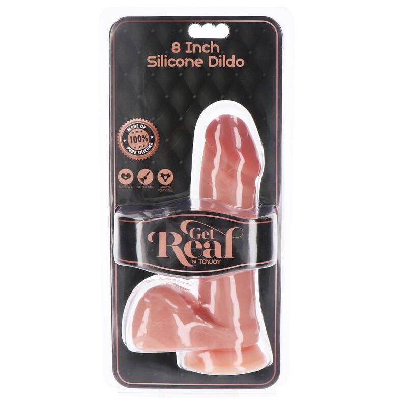 GET REAL GODE SILICONE 20,5 CM BALLES PEAU — vue arrière