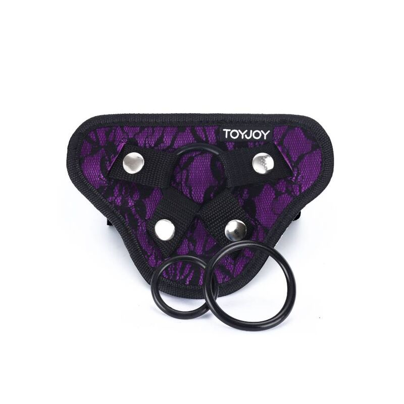 GET REAL HARNAIS DENTELLE STRAP-ON VIOLET — vue détaillée
