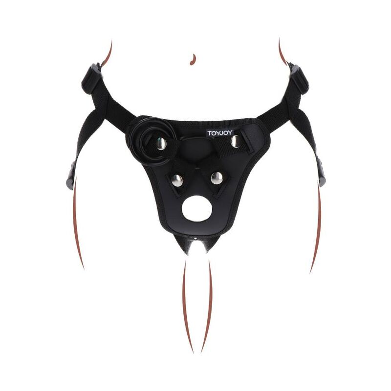 GET REAL HARNAIS PLAISIR STRAP-ON NOIR — vue arrière