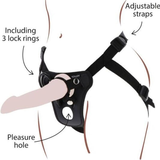 GET REAL HARNAIS PLAISIR STRAP-ON NOIR - Aura Intime