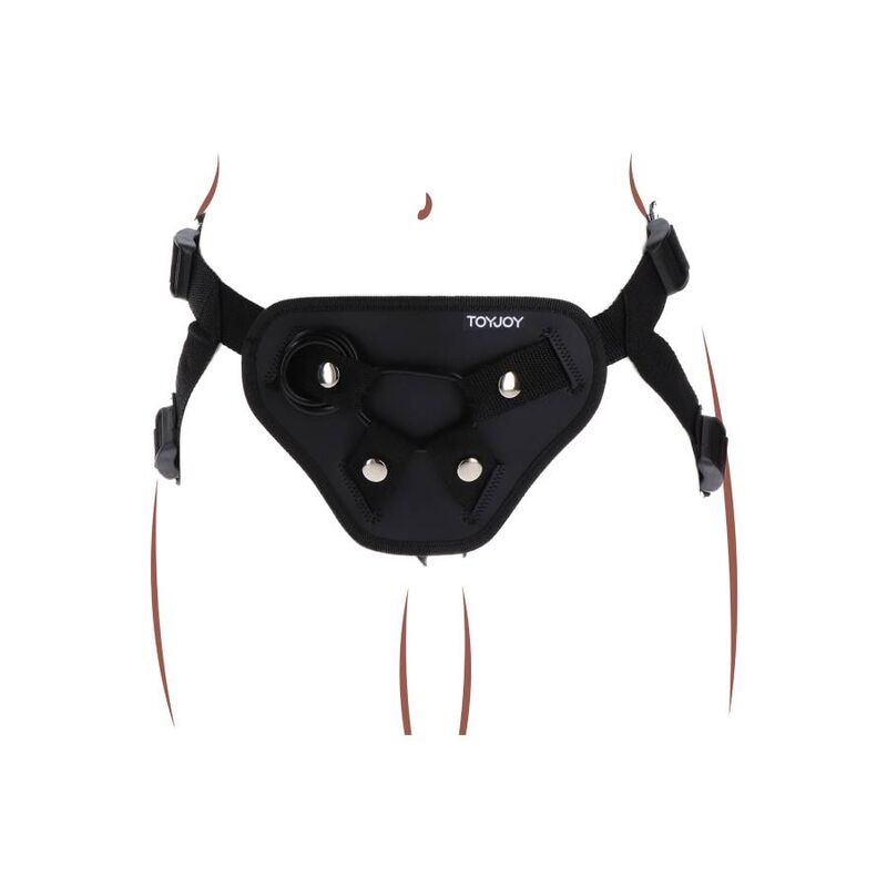 GET REAL HARNAIS STRAP-ON DELUXE NOIR — vue arrière