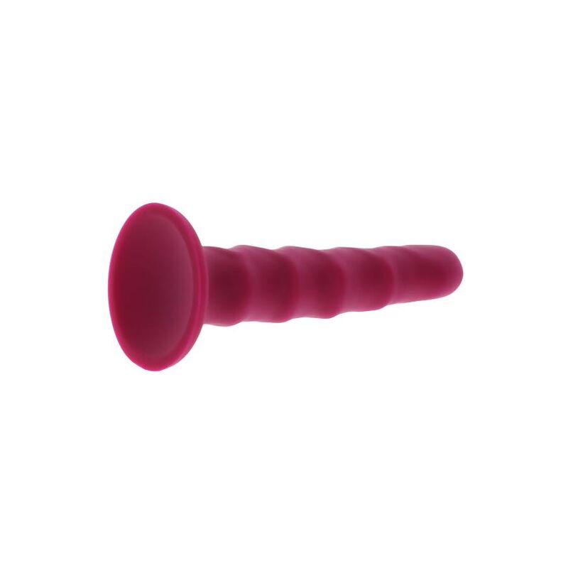 GET REAL DONG CÔTELÉ 12 CM ROUGE — accessoires inclus