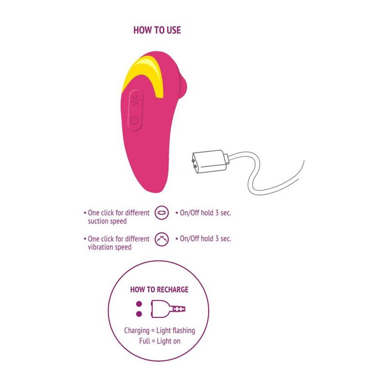 XOCOON Stimulateur D''Amour Infini Fuchsia — accessoires inclus