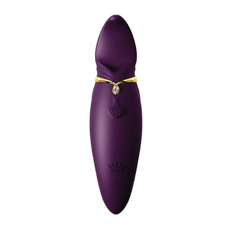 ZALO HERO PULSE WAVE MASSAGER PURPLE — accessoires inclus