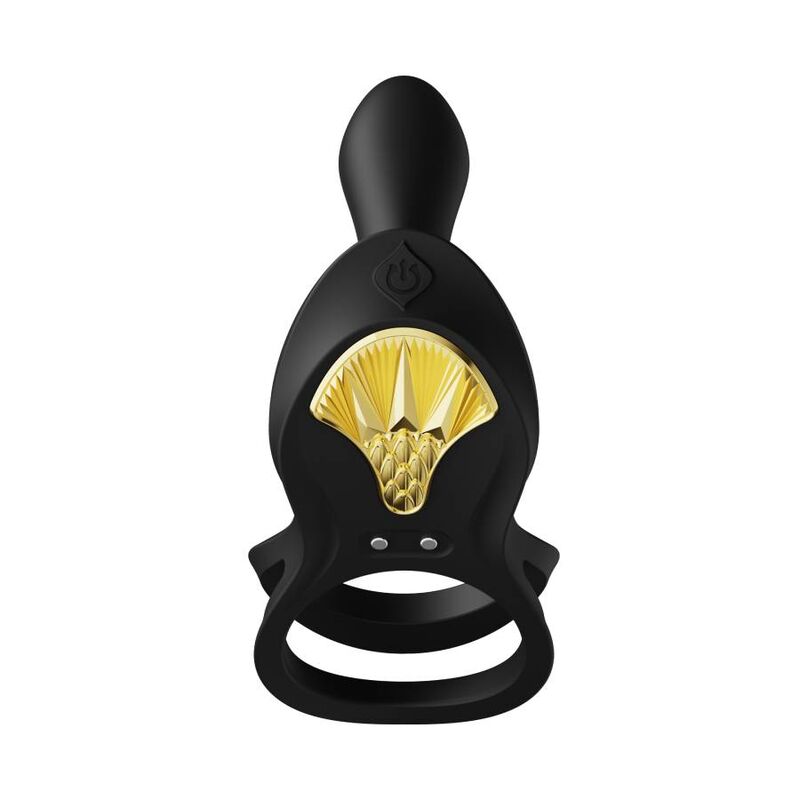 ZALO - Bayek Black Couple Vibrating Ring